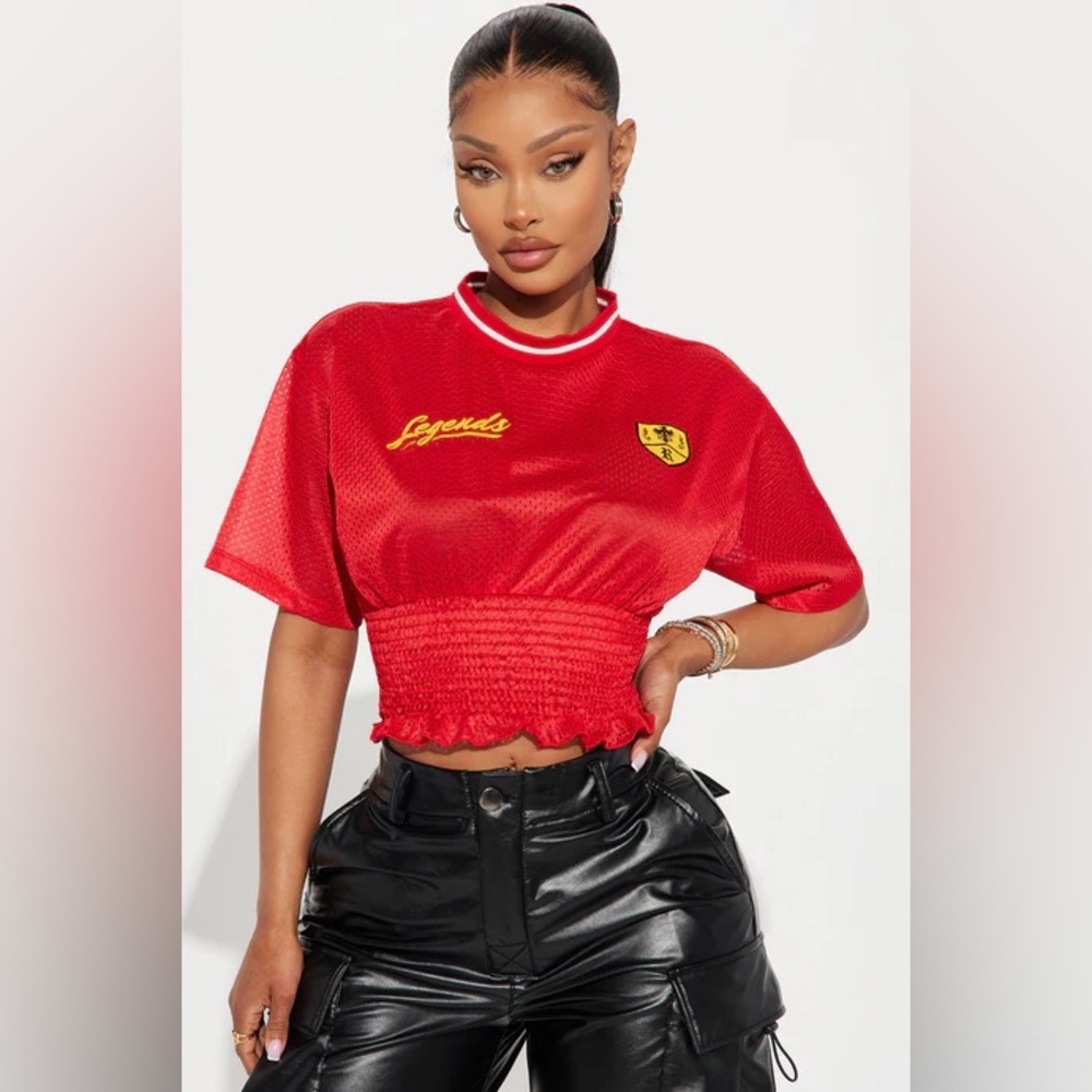 Fashion Nova Red Cropped Top